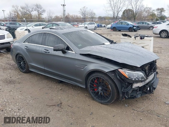 2017 Mercedes-Benz CLS-Class CLS 63 AMG S-Model with VIN WDDLJ7GB9HA193898, listed as a IAAI auction lot 40832916 with 99,851 mi miles. Bid and sale history available at carsss.com. Image 1.