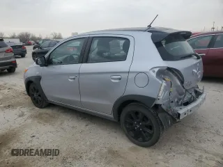 2023 Mitsubishi Mirage Black Edition with VIN ML32AWHJ7PH006897, listed as a Copart auction lot 48814125 with 25,132 mi miles and Salvage title. Bid and sale history available at DreamBid. Image 2.
