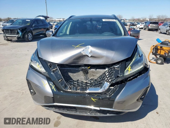 2019 Nissan Murano SL with VIN 5N1AZ2MS1KN112583, listed as a Copart auction lot 44402475 with 57,230 mi miles and Salvage Title. Bid and sale history available at DreamBid. Image 5.