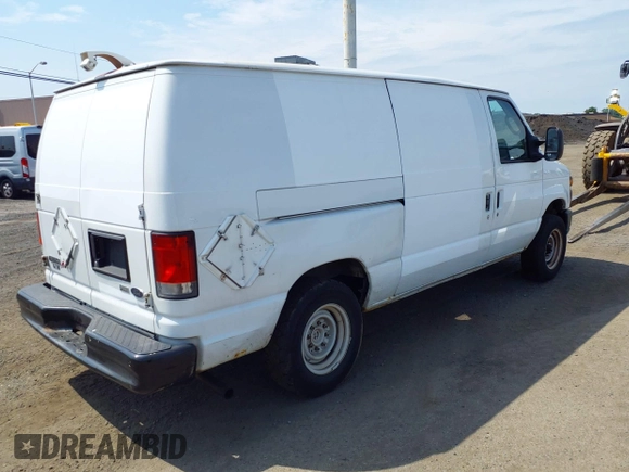 2010 Ford Econoline Cargo Commercial with VIN 1FTNE1EW8ADA91815, listed as a IAAI auction lot 42490962 with 217,100 mi miles and . Bid and sale history available at DreamBid. Image 4.