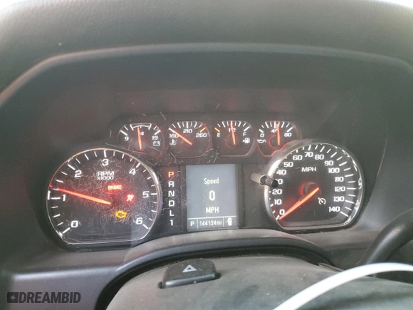 2017 Chevrolet Silverado 2500HD Work Truck with VIN 1GC2CUEG4HZ359775, listed as a Copart auction lot 88976875 with 144,124 mi miles and Salvage Title. Bid and sale history available at carsss.com. Image 9.