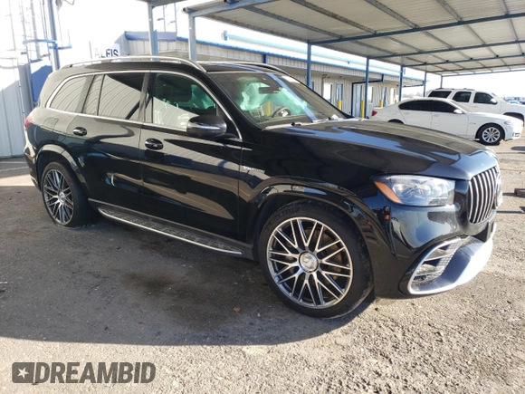 2021 Mercedes-Benz GLS with VIN 4JGFF8KE6MA316191, listed as a Copart auction lot 87205584 with 52,108 mi miles and Salvage Title. Bid and sale history available at carsss.com. Image 4.