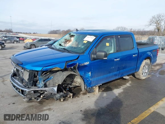 2019 Ford F-150 XL with VIN 1FTEW1E42KKE62265, listed as a IAAI auction lot 41477922 with 22,910 mi miles. Bid and sale history available at carsss.com. Image 18.