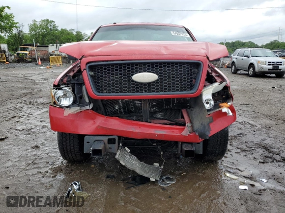 2006 Ford F-150 XLT with VIN 1FTPW12536FB24054, listed as a Copart auction lot 57057025 with 251,187 mi miles and Salvage title. Bid and sale history available at DreamBid. Image 5.