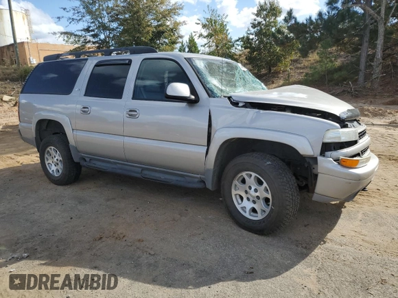 2005 Chevrolet Suburban Z71 with VIN 3GNFK16ZX5G194952, listed as a Copart auction lot 78400754 with 0 mi miles and Salvage Title. Bid and sale history available at carsss.com. Image 4.
