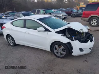 2013 Hyundai Elantra GLS z VIN 5NPDH4AE1DH357062, wystawiony jako IAAI lot #41652260 z przebiegiem 196 343 mil mil oraz . Historia ofert i sprzedaży dostępna na DreamBid. Obrazek 1.