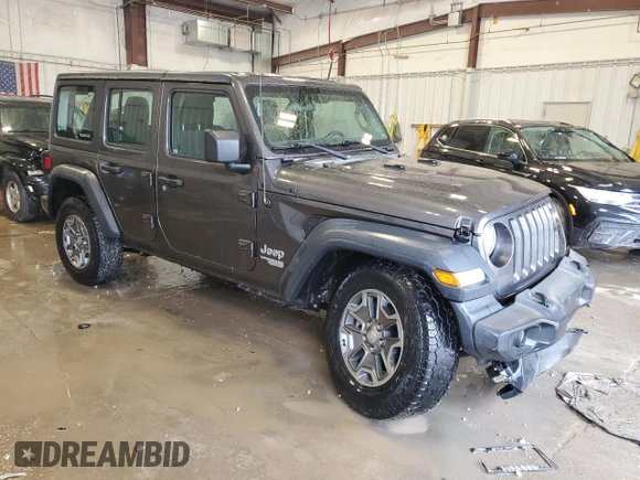 2018 Jeep Wrangler Unlimited Sport S с VIN 1C4HJXDN8JW190448, выставлен на аукционе Copart как лот 57250025 с пробегом 107 733 миль миль и На запчасти • Non repairable. История ставок и продаж доступна на DreamBid. Изображение 4.