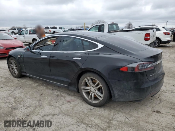 2013 Tesla Model S with VIN 5YJSA1AC4DFP10725, listed as a Copart auction lot 50955945 with 125,512 mi miles and Salvage Title. Bid and sale history available at carsss.com. Image 2.
