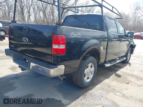2008 Ford F-150 XLT with VIN 1FTPW14V98FB55518, listed as a IAAI auction lot 41803124 with 261,845 mi miles. Bid and sale history available at carsss.com. Image 4.