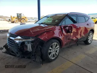2021 Chevrolet Blazer LT z VIN 3GNKBDR41MS519404, wystawiony jako Copart lot #61413265 z przebiegiem 55 410 mil mil oraz Szkoda całkowita • Salvage title. Historia ofert i sprzedaży dostępna na DreamBid. Obrazek 1.