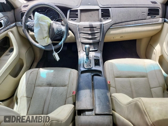 2013 Lincoln MKS EcoBoost with VIN 1LNHL9FT5DG606208, listed as a Copart auction lot 59224735 with 156,202 mi miles and Salvage title. Bid and sale history available at DreamBid. Image 8.