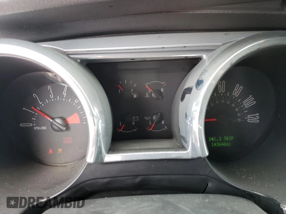 2008 Ford Mustang Deluxe with VIN 1ZVHT80NX85140251, listed as a Copart auction lot 52369645 with 143,646 mi miles and Salvage Title. Bid and sale history available at carsss.com. Image 9.