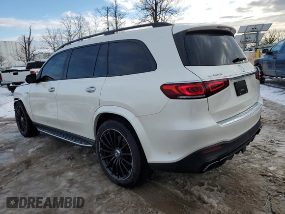 2022 Mercedes-Benz GLS 63 AMG with VIN 4JGFF8KEXNA815612, listed as a Copart auction lot 41579105 with 45,603 mi miles and Salvage Title. Bid and sale history available at DreamBid. Image 2.
