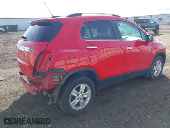 2016 Chevrolet Trax LTZ with VIN KL7CJRSBXGB572279, listed as a IAAI auction lot 41866351 with 97,363 mi miles. Bid and sale history available at carsss.com. Image 4.
