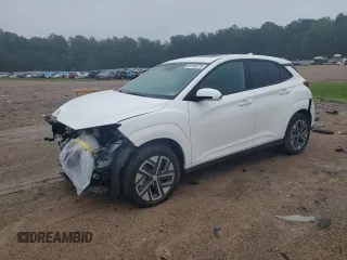 2023 Hyundai Kona SEL z VIN KM8K33AGXPU173830, wystawiony jako Copart lot #60104575 z przebiegiem 3 597 mil mil oraz Szkoda całkowita • Salvage title. Historia ofert i sprzedaży dostępna na DreamBid. Obrazek 1.