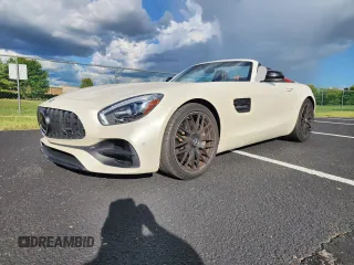 2018 Mercedes-Benz AMG GT AMG GT with VIN WDDYK7HA2JA018312, listed as a Copart auction lot 62376165 with 23,582 mi miles and Salvage title. Bid and sale history available at DreamBid. Image 2.