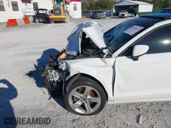 2018 Audi A3 Sedan Premium with VIN WAUAUGFF3J1061249, listed as a IAAI auction lot 41811633 with 78,522 mi miles. Bid and sale history available at carsss.com. Image 6.