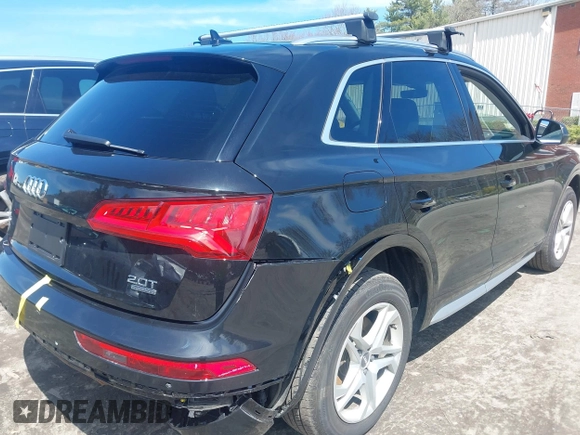 2018 Audi Q5 Premium Plus with VIN WA1BNAFY9J2141646, listed as a IAAI auction lot 41996459 with 55,311 mi miles. Bid and sale history available at carsss.com. Image 4.