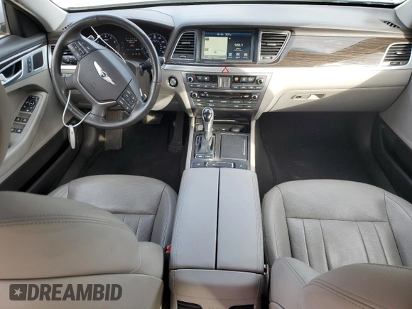 2017 Genesis G80 3.8L with VIN KMHGN4JE2HU201321, listed as a Copart auction lot 75986504 with 79,064 mi miles and Salvage Title. Bid and sale history available at carsss.com. Image 8.