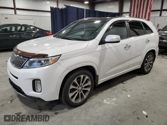 2015 Kia Sorento SX with VIN 5XYKW4A79FG652645, listed as a Copart auction lot 47987745 with 283,622 mi miles and Clean Title. Bid and sale history available at carsss.com. Image 1.