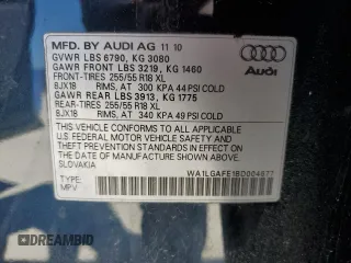 2011 Audi Q7 Premium Plus z VIN WA1LGAFE1BD004677, wystawiony jako Copart lot #49838825 z przebiegiem 150 472 mil mil oraz Czysty tytuł • Clean title. Historia ofert i sprzedaży dostępna na DreamBid. Obrazek 13.