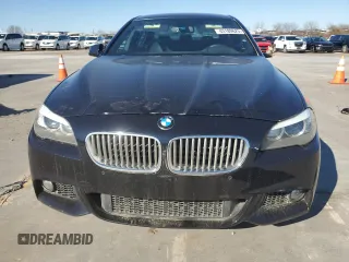 2013 BMW 5 Series 550i with VIN WBAFR9C50DDX80153, listed as a Copart auction lot 43180625 with 128,521 mi miles and Salvage Title. Bid and sale history available at carsss.com. Image 5.