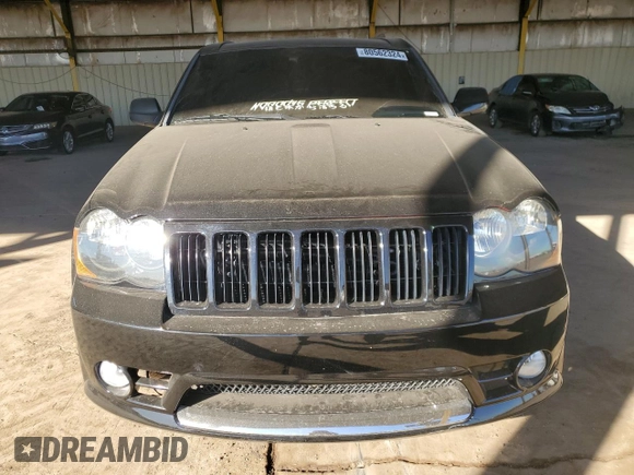 2008 Jeep Grand Cherokee SRT-8 with VIN 1J8HR78358C160930, listed as a Copart auction lot 80562324 with 137,147 mi miles and Salvage Title. Bid and sale history available at carsss.com. Image 5.