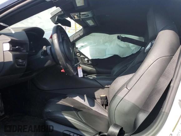 2022 Toyota GR Supra 3.0 with VIN WZ1DB4C03LW029008, listed as a Copart auction lot 70222474 with 0 mi miles and Salvage Title. Bid and sale history available at carsss.com. Image 7.