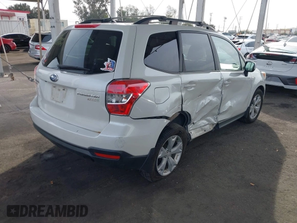 2015 Subaru Forester Premium with VIN JF2SJAFCXFH489984, listed as a IAAI auction lot 41082317 with 146,244 mi miles and . Bid and sale history available at DreamBid. Image 4.