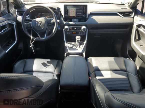 2021 Toyota RAV4 Hybrid XSE with VIN 2T3E6RFV4MW024394, listed as a Copart auction lot 50681165 with 41,349 mi miles and Salvage Title. Bid and sale history available at carsss.com. Image 8.