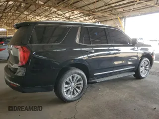 2021 GMC Yukon SLT with VIN 1GKS1BKD3MR281220, listed as a Copart auction lot 74983974 with 95,144 mi miles and Salvage Title. Bid and sale history available at carsss.com. Image 3.