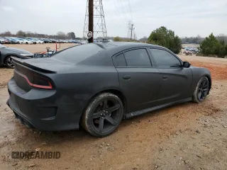 2019 Dodge Charger Scat Pack with VIN 2C3CDXGJ8KH638590, listed as a Copart auction lot 84241704 with 104,354 mi miles and Salvage Title. Bid and sale history available at DreamBid. Image 3.