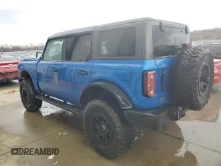 2023 Ford Bronco with VIN 1FMEE5DP5PLC02865, listed as a Copart auction lot 44365875 with 6,978 mi miles and Salvage Title. Bid and sale history available at DreamBid. Image 2.