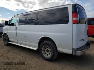 2013 Chevrolet Express Passenger 1LT z VIN 1GAZGYFG4D1140342, wystawiony jako Copart lot #75170404 z przebiegiem 201 580 mil mil oraz Czysty tytuł • Clean title. Historia ofert i sprzedaży dostępna na DreamBid. Obrazek 2.