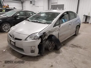 2010 Toyota Prius II with VIN JTDKN3DUXA0214469, listed as a IAAI auction lot 41588464 with 127,848 mi miles. Bid and sale history available at carsss.com. Image 2.
