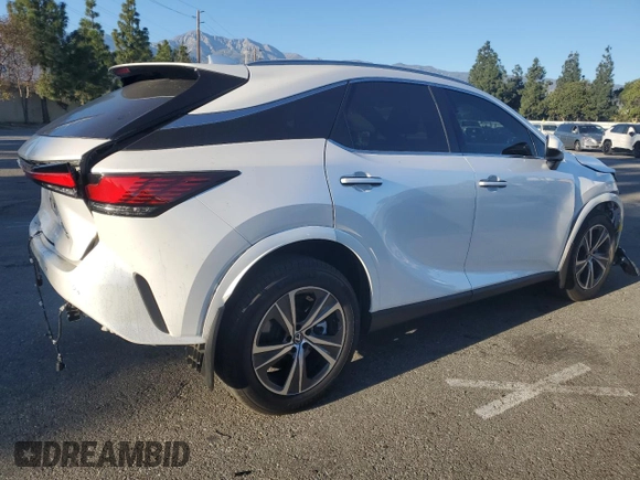 2023 Lexus RX with VIN 2T2BBMCA1PC006433, listed as a Copart auction lot 85911554 with 31,562 mi miles and Salvage Title. Bid and sale history available at carsss.com. Image 3.