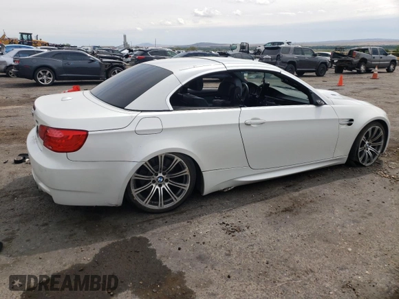 2011 BMW M3 with VIN WBSDX9C59BE784055, listed as a Copart auction lot 58163264 with 0 mi miles and Salvage Title. Bid and sale history available at carsss.com. Image 3.