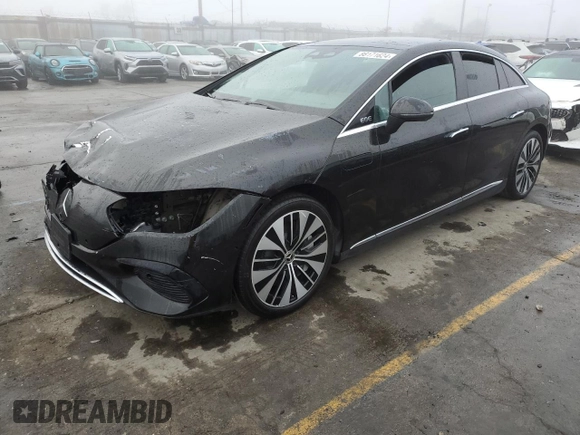 2023 Mercedes-Benz EQE 350+ z VIN W1KEG2BB8PF014575, wystawiony jako Copart lot #86171624 z przebiegiem 15 189 mil mil oraz Szkoda całkowita • Salvage title. Historia ofert i sprzedaży dostępna na DreamBid. Obrazek 1.