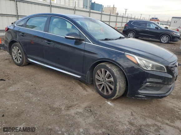 2016 Hyundai Sonata 2.4L Sport with VIN 5NPE34AF7GH269455, listed as a Copart auction lot 89130425 with 129,830 mi miles and Salvage Title. Bid and sale history available at carsss.com. Image 4.