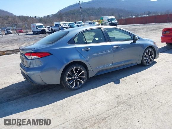 2020 Toyota Corolla SE with VIN JTDS4RCE5LJ015388, listed as a IAAI auction lot 41705544 with 87,322 mi miles and . Bid and sale history available at DreamBid. Image 4.