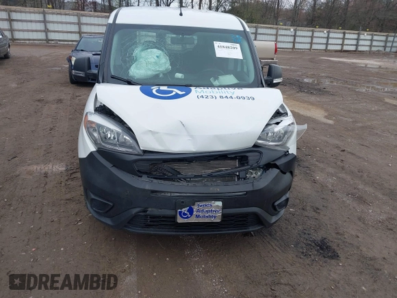 2020 Ram ProMaster City Cargo Tradesman with VIN ZFBHRFAB6L6S17343, listed as a IAAI auction lot 41848209 with 114,047 mi miles and . Bid and sale history available at DreamBid. Image 6.
