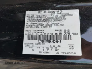 2012 Ford Mustang V6 Premium with VIN 1ZVBP8AM8C5220642, listed as a IAAI auction lot 42110826 with 106,322 mi miles. Bid and sale history available at carsss.com. Image 9.