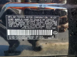 2008 Lexus ES with VIN JTHBJ46G082197770, listed as a Copart auction lot 53047745 with 141,119 mi miles and Salvage Title. Bid and sale history available at carsss.com. Image 13.