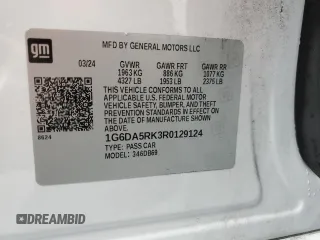 2024 Cadillac CT4 Luxury z VIN 1G6DA5RK3R0129124, wystawiony jako Copart lot #81768174 z przebiegiem 13 452 mil mil oraz Czysty tytuł • Clean title. Historia ofert i sprzedaży dostępna na DreamBid. Obrazek 12.