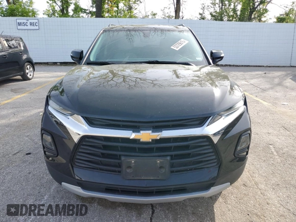 2020 Chevrolet Blazer LT with VIN 3GNKBHRS1LS592633, listed as a Copart auction lot 53729615 with 77,694 mi miles and Salvage title. Bid and sale history available at DreamBid. Image 5.