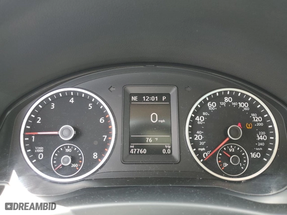 2016 Volkswagen Tiguan S with VIN WVGAV7AX7GW553810, listed as a Copart auction lot 50841015 with 47,760 mi miles and Salvage Title. Bid and sale history available at carsss.com. Image 9.