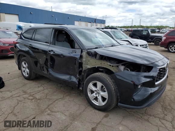 2020 Toyota Highlander LE with VIN 5TDBZRBH3LS040399, listed as a Copart auction lot 58230575 with 64,841 mi miles and Clean title. Bid and sale history available at DreamBid. Image 4.