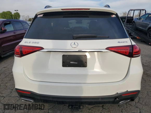 2021 Mercedes-Benz GLE 350 with VIN 4JGFB4KB8MA436066, listed as a Copart auction lot 45682765 with 20,515 mi miles and Salvage title. Bid and sale history available at DreamBid. Image 6.
