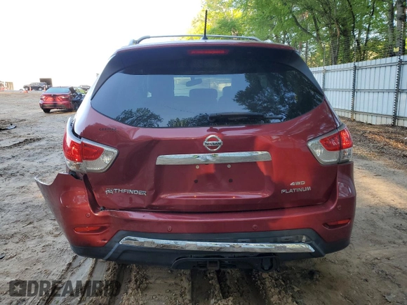 2014 Nissan Pathfinder S with VIN 5N1AR2MM9EC600620, listed as a Copart auction lot 52023385 with 133,788 mi miles and Salvage title. Bid and sale history available at DreamBid. Image 6.