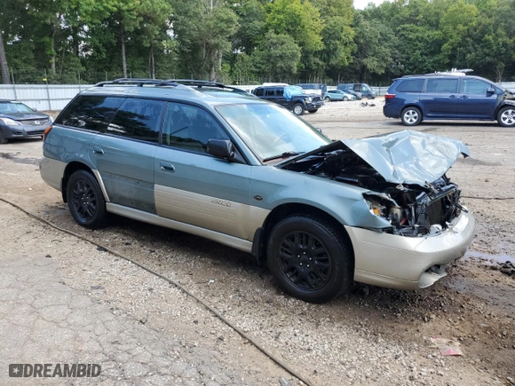 2002 Subaru Legacy Wagon Outback H6 L.L. Bean Edition with VIN 4S3BH806927650086, listed as a Copart auction lot 70796904 with 254,649 mi miles and Salvage Title. Bid and sale history available at carsss.com. Image 4.